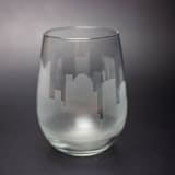 "Columbus, Ohio Skyline Stemless Wine Glass" - Drinkware in clear by stephanie miller 1