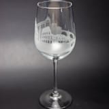 "Rome, Italy Skyline Wine Glass" - Drinkware in clear by stephanie miller 1