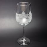 "Rome, Italy Skyline Wine Glass" - Drinkware in clear by stephanie miller 1