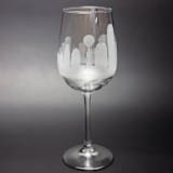 "Dallas, Texas Skyline Wine Glass" - Drinkware in clear by stephanie miller 1