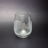 "Nashville, Tennessee Skyline Stemless Wine Glass" - Drinkware in clear by stephanie miller 1