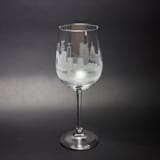 "Lisbon, Portugal Skyline Wine Glass" - Drinkware in clear by stephanie miller 1