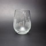 "Seattle, Washington Skyline Stemless Wine Glass" - Drinkware in clear by stephanie miller 1