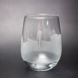 "Las Vegas, Nevada Skyline Stemless Wine Glass" - Drinkware in clear by stephanie miller 1