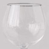 "SET OF 4 - SIREN STEMWARE // RED WINE IN CLEAR+PLATINUM" - Drinkware in clear by borrowed BLU