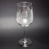 "Boston Massachusetts Skyline Stemless Wine Glass" - Drinkware in clear by stephanie miller 1