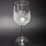 "Boston Massachusetts Skyline Stemless Wine Glass" - Drinkware in clear by stephanie miller 1