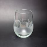 "London, England Skyline Stemless Wine Glass" - Drinkware in clear by stephanie miller 1