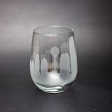 "Dallas, Texas Skyline Stemless Wine Glass" - Drinkware in clear by stephanie miller 1