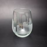 "Dallas, Texas Skyline Stemless Wine Glass" - Drinkware in clear by stephanie miller 1