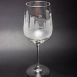"Baltimore, Marlyand Skyline Wine Glass" - Drinkware in clear by stephanie miller 1