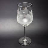 "Baltimore, Marlyand Skyline Wine Glass" - Drinkware in clear by stephanie miller 1