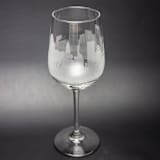 "Baltimore, Marlyand Skyline Wine Glass" - Drinkware in clear by stephanie miller 1