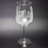 "Atlanta, Georgia Skyline Wine Glass" - Drinkware in clear by stephanie miller 1