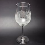 "Athens, Greece  Skyline Wine Glass" - Drinkware in clear by stephanie miller 1