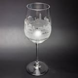 "Athens, Greece  Skyline Wine Glass" - Drinkware in clear by stephanie miller 1