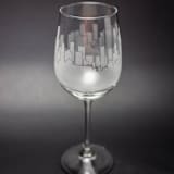 "Chicago, Illinois Skyline Wine Glass" - Drinkware in clear by stephanie miller 1