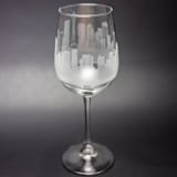 "Seattle, Washington Skyline Wine Glass" - Drinkware in clear by stephanie miller 1