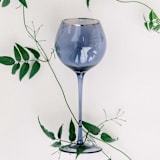 "SET OF 4 - SIREN STEMWARE // WHITE WINE IN ATLANTIC BLUE" - Drinkware in blue by borrowed BLU