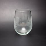 "Baltimore, Marlyand Stemless Skyline Wine Glass" - Drinkware in clear by stephanie miller 1