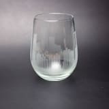 "Atlanta, Georgia Skyline Stemless Wine Glass" - Drinkware in clear by stephanie miller 1