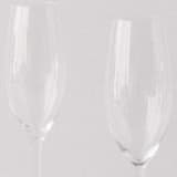 "SET OF 4 - SIREN STEMWARE // CHAMPAGNE FLUTE IN CLEAR" - Drinkware in clear by borrowed BLU