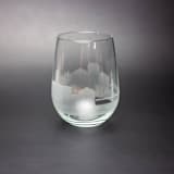 "Charleston, South Carolina Skyline Stemless Wine Glass" - Drinkware in clear by stephanie miller 1