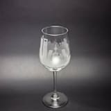 "Madrid, Spain Skyline Wine Glass" - Drinkware in clear by stephanie miller 1