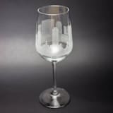 "Nashville, Tennessee Skyline Wine Glass" - Drinkware in clear by stephanie miller 1