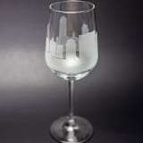 "Nashville, Tennessee Skyline Wine Glass" - Drinkware in clear by stephanie miller 1