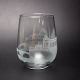 "Rome, Italy Skyline Stemless Wine Glass" - Drinkware in clear by stephanie miller 1