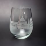 "Rome, Italy Skyline Stemless Wine Glass" - Drinkware in clear by stephanie miller 1