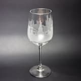 "New York City, New York Skyline Wine Glass" - Drinkware in clear by stephanie miller 1
