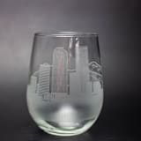 "Denver, Colorado Skyline Stemless Wine Glass" - Drinkware in clear by stephanie miller 1