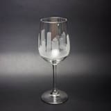 "Houston, Texas Skyline Wine Glass" - Drinkware in clear by stephanie miller 1