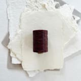 "Maroon Waxed Linen Twine, 2-Ply" - Ribbons in red by Jenny Sanders