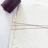 "Maroon Waxed Linen Twine, 2-Ply" - Ribbons in red by Jenny Sanders