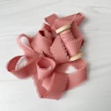 "1" Cotton Ribbon - Dusty Pink" - Ribbons in pink by Honey Silks Co