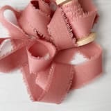 "1" Cotton Ribbon - Dusty Pink" - Ribbons in pink by Honey Silks Co
