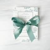 "1” x 5 yards - Seaglass" - Ribbons in green by Honey Silks Co