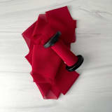 "2" Signature Sheer - Red" - Ribbons in red by Honey Silks Co