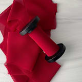 "2" Signature Sheer - Red" - Ribbons in red by Honey Silks Co