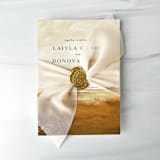 "2" Signature Sheer - Tusk" - Ribbons in beige by Honey Silks Co