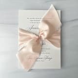 "Heirloom Collection Silk Ribbon - Pale Peach 2"" - Ribbons in natural by Honey Silks Co