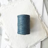 "Slate Blue Waxed Linen Twine, 4-Ply" - Ribbons in blue by Jenny Sanders