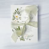 "1" Cotton Ribbon - Whispering Sage" - Ribbons in green by Honey Silks Co