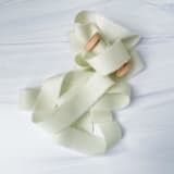 "1" Cotton Ribbon - Whispering Sage" - Ribbons in green by Honey Silks Co
