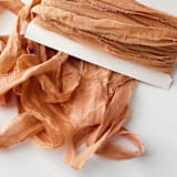 "Fair Trade Recycled Silk Ribbon - Sunset" - Ribbons in orange by Honey Silks Co