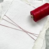 "Cherry Red Waxed Linen Twine, 2-Ply" - Ribbons in red by Jenny Sanders