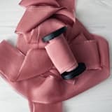 "Heirloom Collection Silk Ribbon - Mauve 2" x 5 yards" - Ribbons in purple by Honey Silks Co